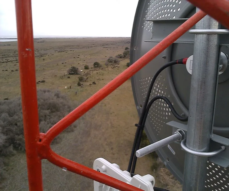 Torre utilizada para radioenlaces